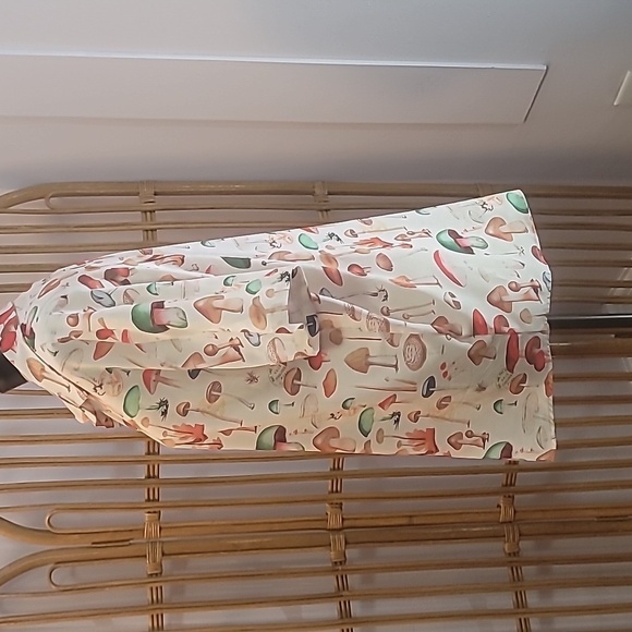 Mushroom shirt mens size large tan brown orange green - Picture 7 of 9